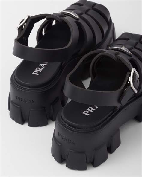 prada monolith rubber sandals dupe|prada monolith shoes reviews.